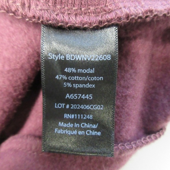 Barefoot Dreams Pull On Pants Women L Petite Brushed Luxe Red Fig Lounge 292 - Picture 4 of 16